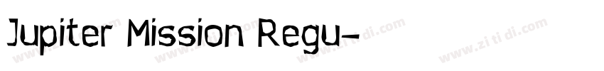 Jupiter Mission Regu字体转换